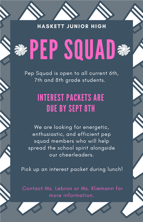 Pep Squad Flyer